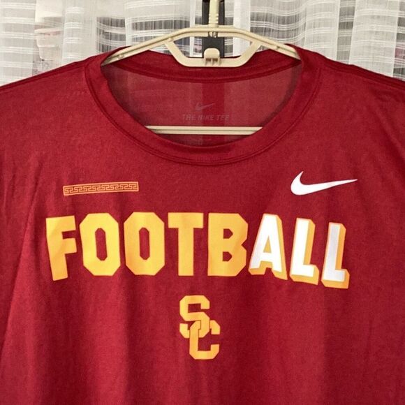 NWT Nike Dri-Fit USC Trojan Football T-Shirt Men’s 2XL - Picture 4 of 7